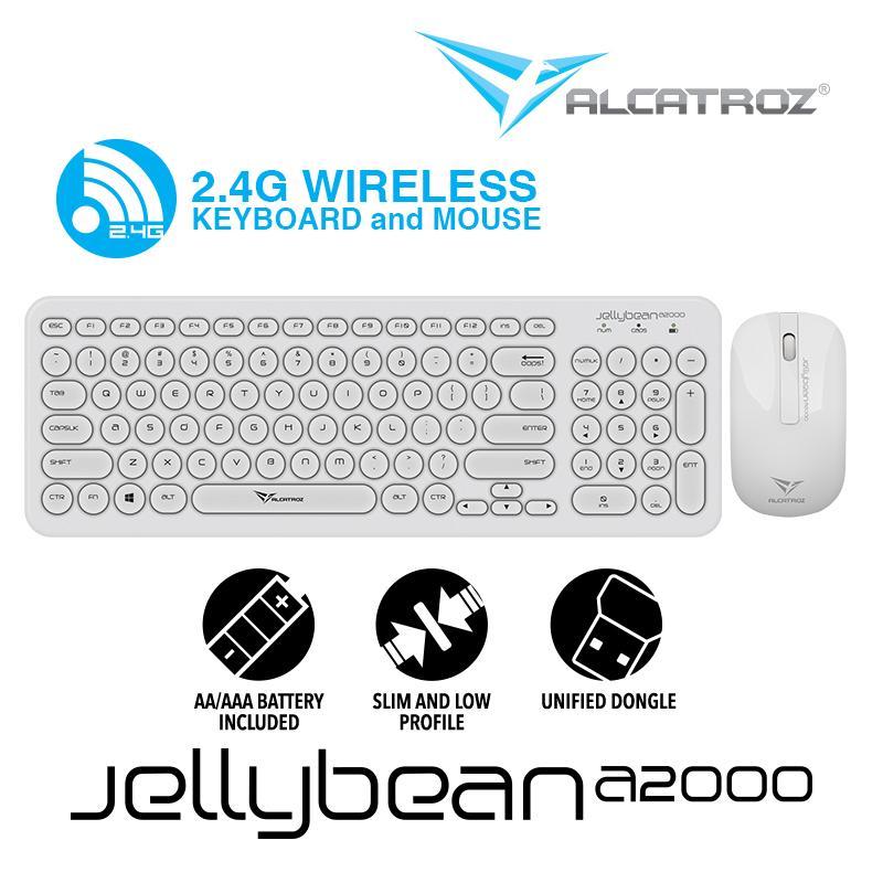 Alcatroz 2.4G Wireless Keyboard and Mouse combo JellyBean A2000 Singapore