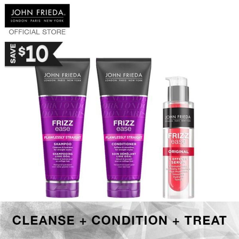 Buy Bundle - John Frieda Frizz Ease Flawless Straight Shampoo & Conditioner + Original Serum Singapore