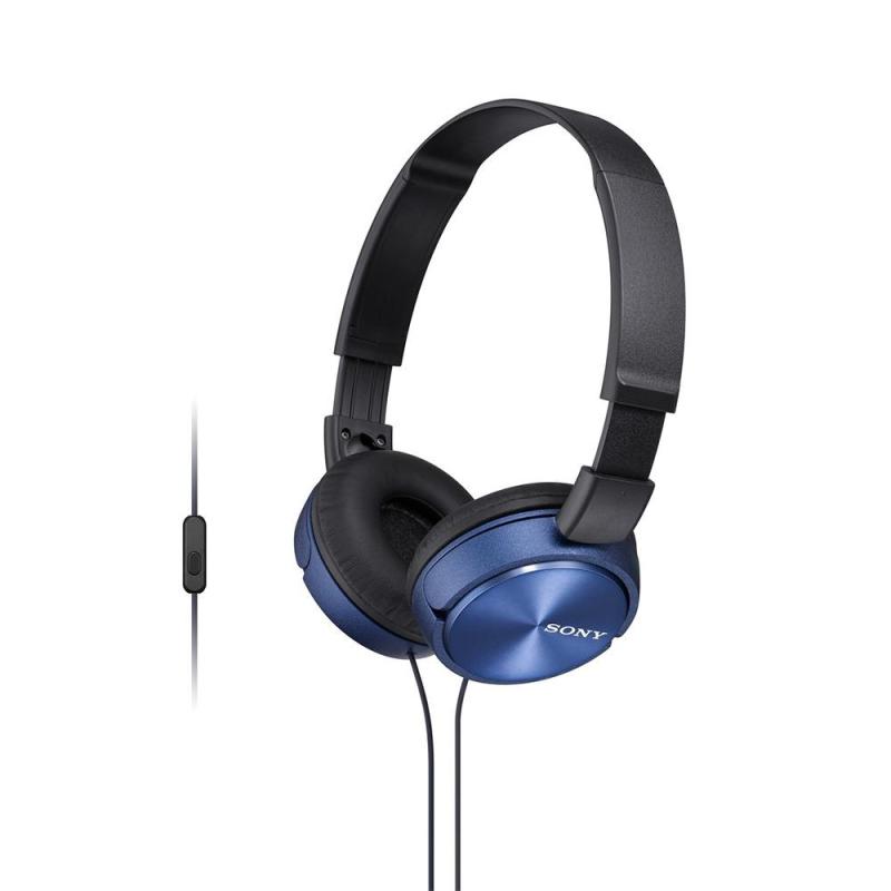 Sony Singapore MDR-ZX310AP On-ear Headphone with Mic (Blue) Singapore