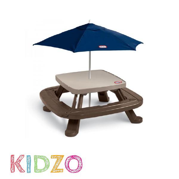 Little Tikes Fold n Store Picnic Table with Umbrella