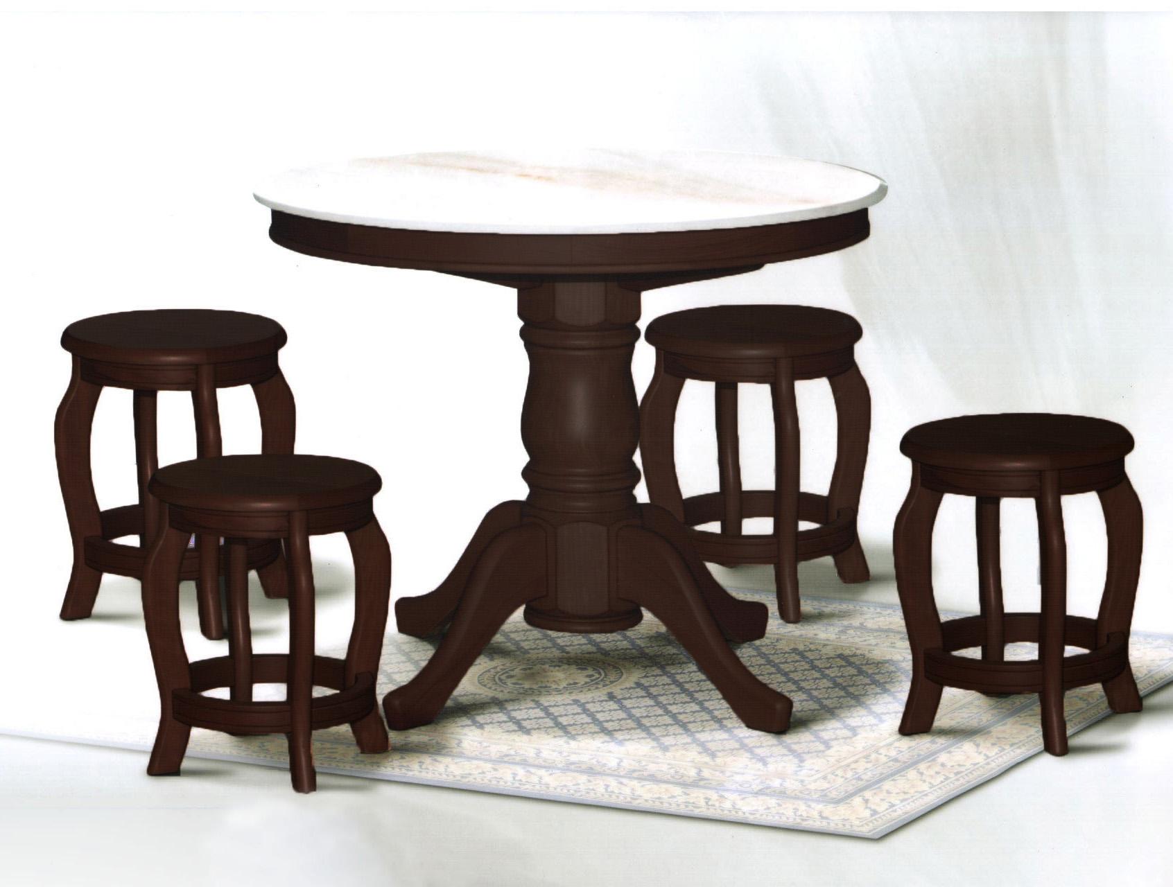 Dining Room Sets Furniture Lazada A Star 1 4 Round Marble Table And Chair Stool