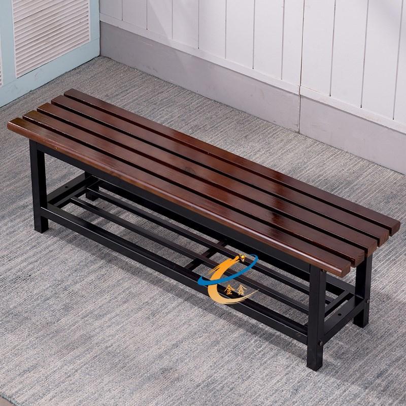 KAILONG Park Chair Outdoor Bench Strip Solid Wood Stool Footstool Household Doorway against the Wall Stool Fitting Room Hugh