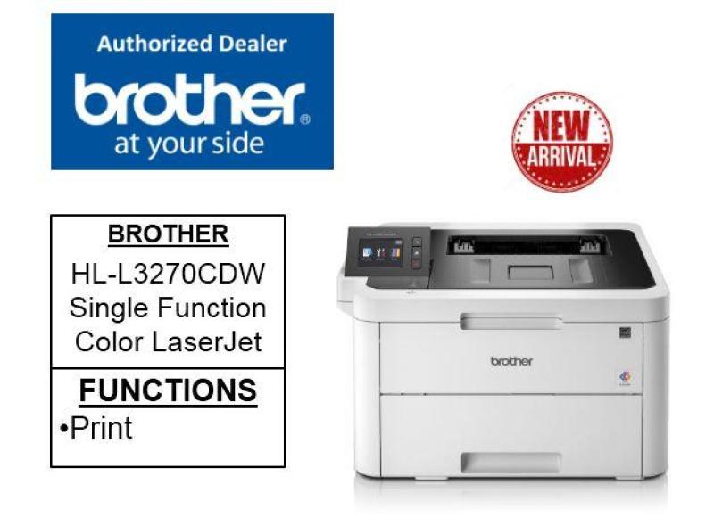 Brother HL-L3270CDW Single Function Color Laser Printer ***Free $20.00 shopping voucher, Promotion till 28Feb 2019 HLL3270CDW HL L3270 CDW L3270 HL 3270 Singapore