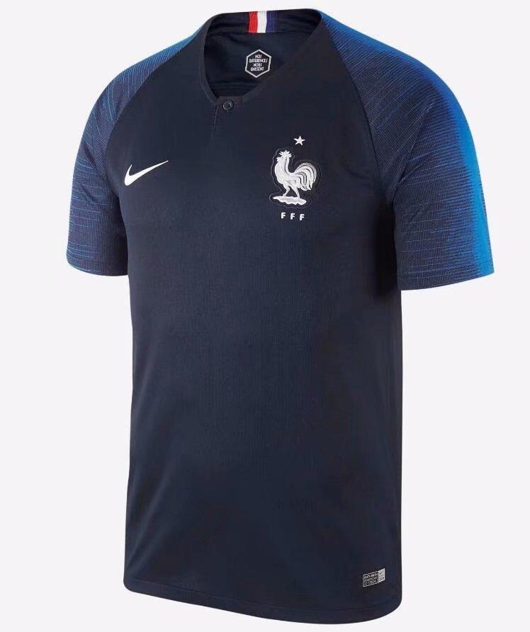 ... Nike Men France FFF World Cup 2018 Home Football Soccer Jersey Shirt Navy 893872-451 ...