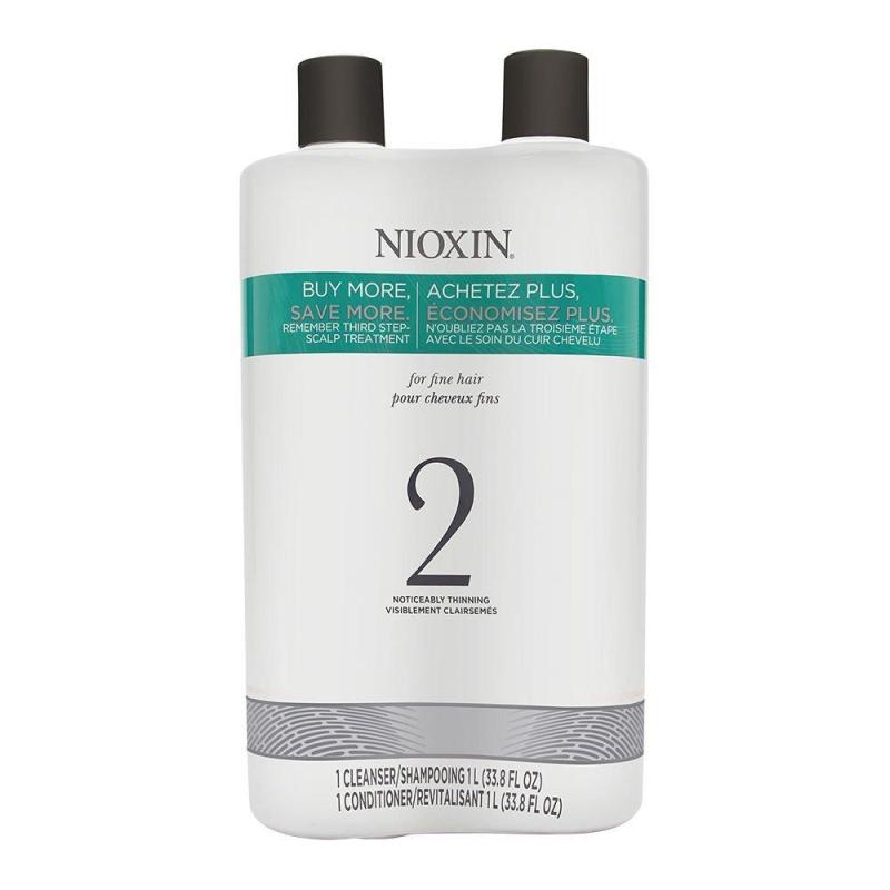 Buy Nioxin System 2 Cleanser Shampoo 1000ml + Conditioner 1000ml Singapore