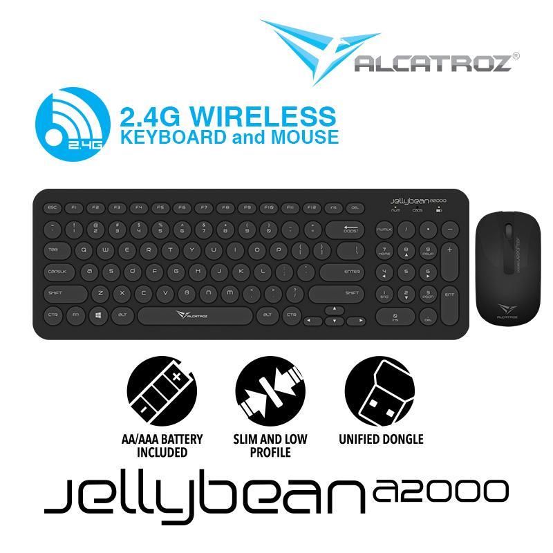 Alcatroz 2.4G Wireless Keyboard and Mouse combo JellyBean A2000 Singapore
