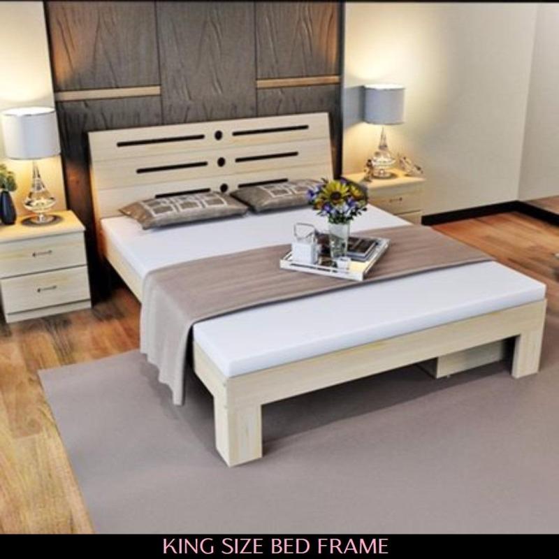 King Size Bed Frame with Drawers