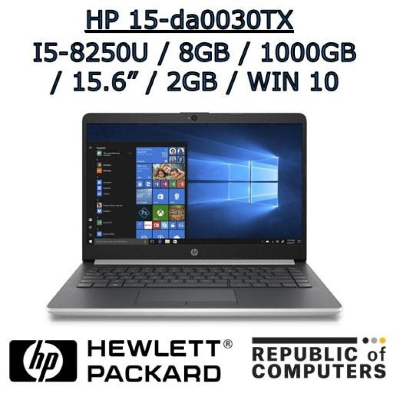 HP 15-da0030TX i5-8250U / 8GB / 1TB HDD / 2GB NVIDIA GRAPHICS / 15.6 / WINDOW 10