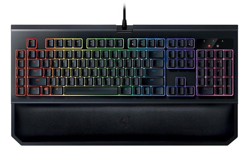 Razer BlackWidow Chroma V2 - RGB Mechanical Gaming Keyboard - Ergonomic Wrist Rest - Tactile & Silent Razer Orange Switches Singapore