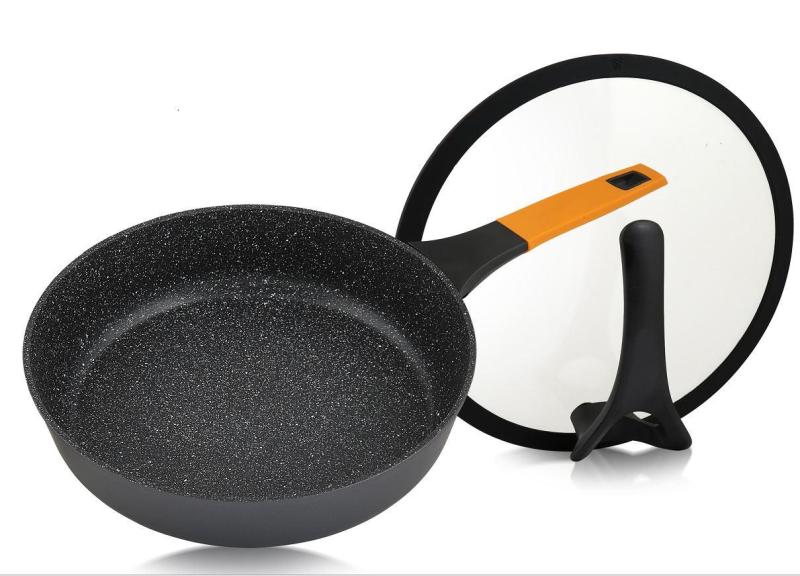 [Bundle of 4 Sets] El Toros Italy 28cm Non-Stick Marble Coating Deep Frying Pan for Induction and Gas Stove Singapore