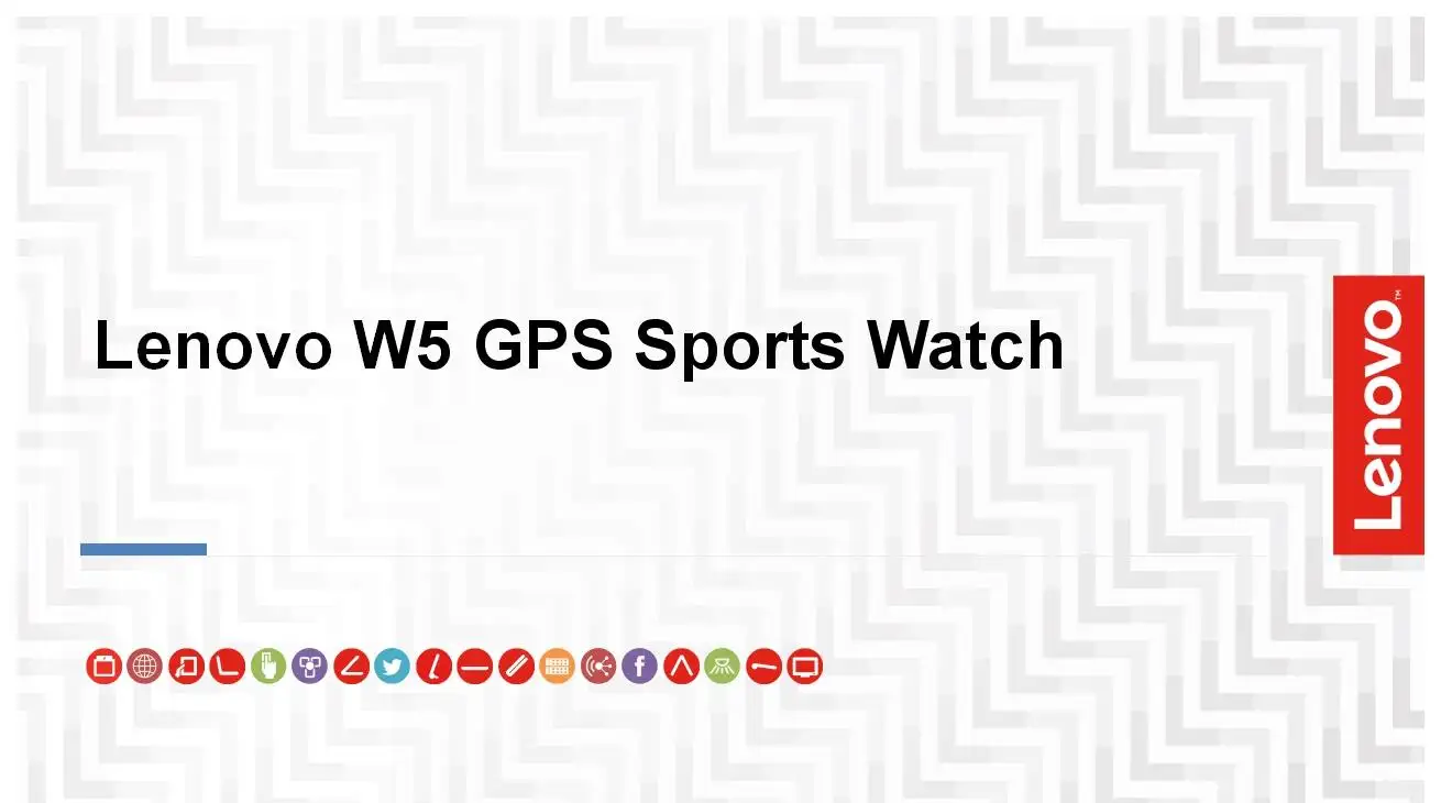 lenovo w5 gps sport watch