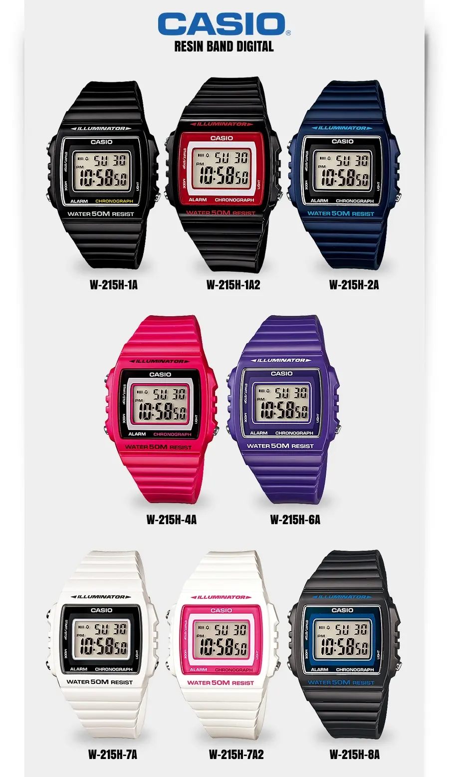 casio w215h