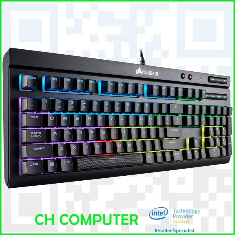 Corsair K68 RGB Mechanical Gaming Keyboard - Dust and spill resistance - Cherry MX Blue Singapore