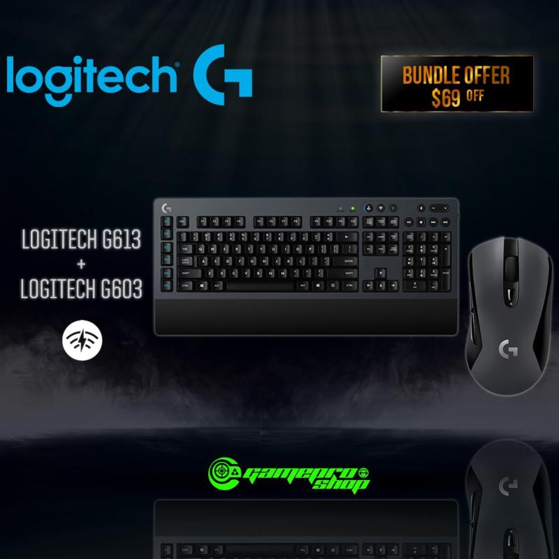 Logitech G613 Lightspeed Wireless Gaming Keyboard/G603 Lightspeed Wireless Gaming Mouse Bundle Singapore