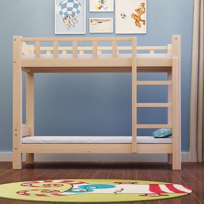 UMD (Free 2 Mattress) solid wood paint free natural healthy double decker bed (Free Installation )