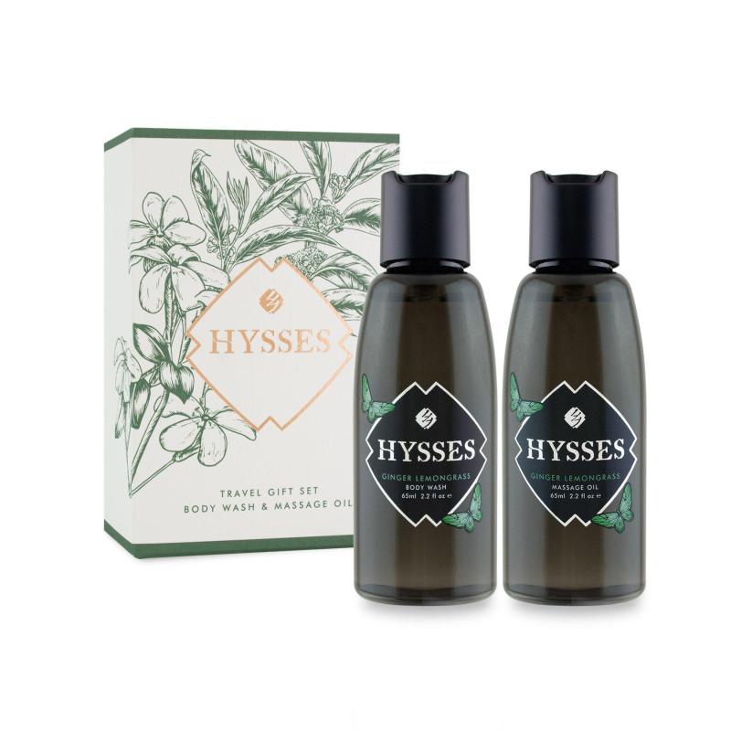 Buy Hysses Body Wash & Massage Oil Travel Gift Set (Ginger Lemongrass) Singapore