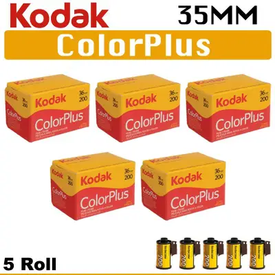 5 Roll Kodak 35mm Colorplus Color Plus 200 Negative Roll Film 36 Exposure