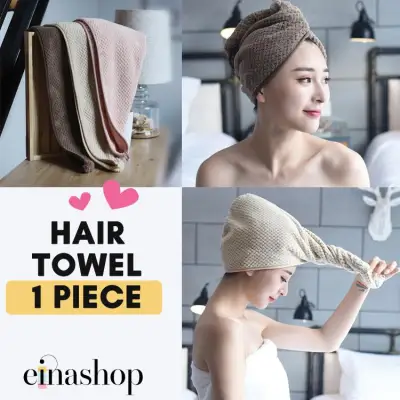 Einashop Women Coral Fleece Hair Towel Premium