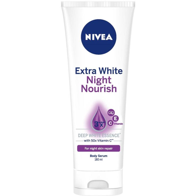 Buy NIVEA Body Care Unisex Extra White Night Nourish Serum 200ml Singapore