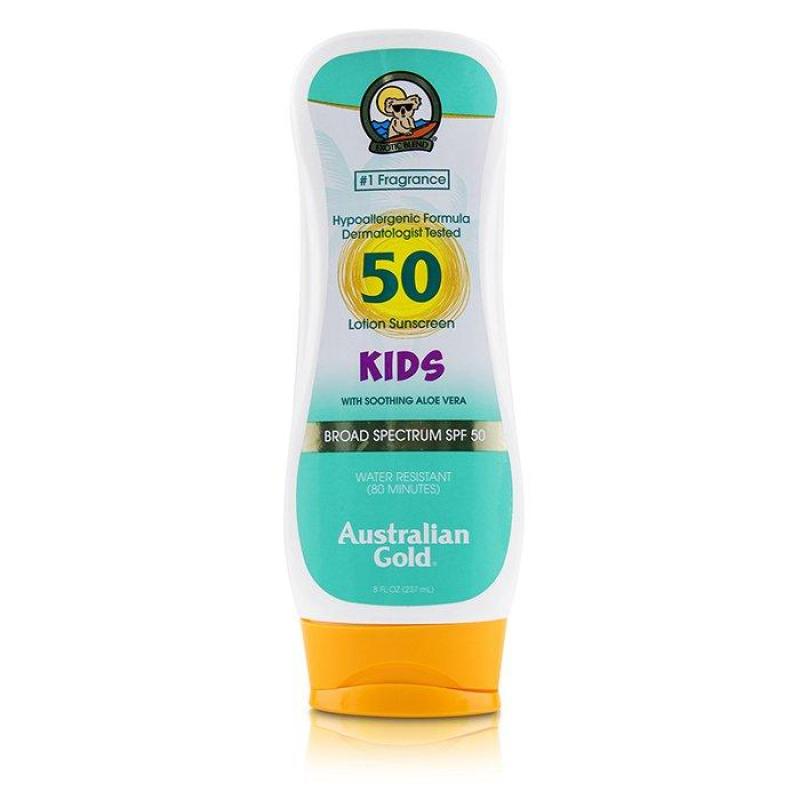 Buy Australian Gold Lotion Sunscreen Broad Spectrum SPF with Soothing Aloe Vera For Kids A 237ml Singapore