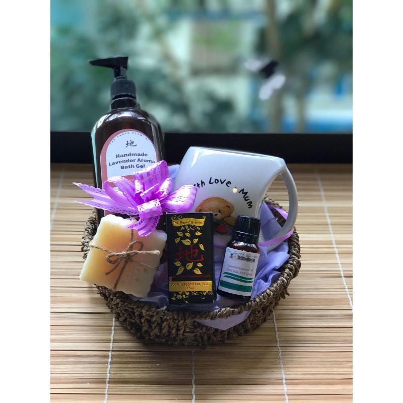 Buy Lavender Spa Gift Set (Bath Gel with Mug) ~ Mothers Day / Fathers Day / Valentines / Birthday Gifts / Hari Raya / Deepavali / Christmas Singapore