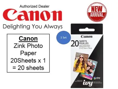 [Singapore Warranty] Canon ZINK ZP-2030 2"x3" Photo Paper (20 Sheets/Pack) for PV-123 Mini Photo Printer INSPIC [C] INSPIC [S] INSPIC [P] ZP2030 2030