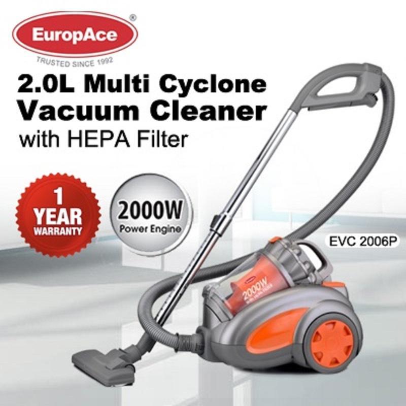 Europace EVC 2006P 2000W Multi- Cyclone Bagless Vacuum Cleaner 1 Year Warranty Singapore