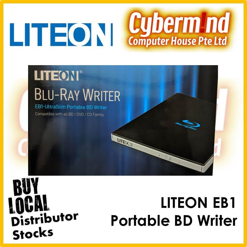 LITEON EB1 UltraSlim Portable BD Writer USB3.0 Blu-Ray / DVDRW Read/Write (Local Distributor Stocks)
