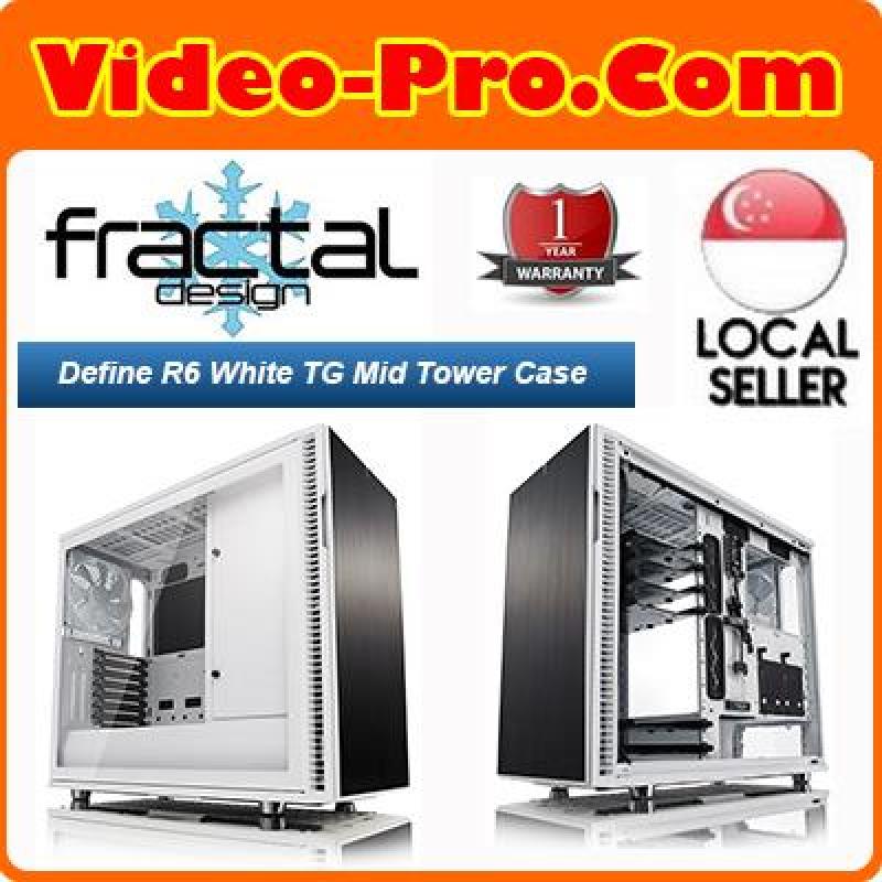 Buy Fractal Design Define R6 White Tempered Glass Mid Tower Case Fd Ca Def R6 Wt