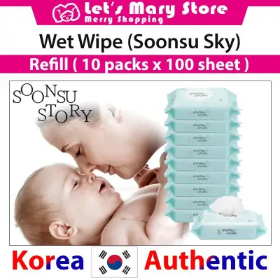 * Korea Wet Wipe SoonSu Story Sky * Korea No.1 Wet Wipe / wet wipes / baby wipes / Safe for baby / High quality /