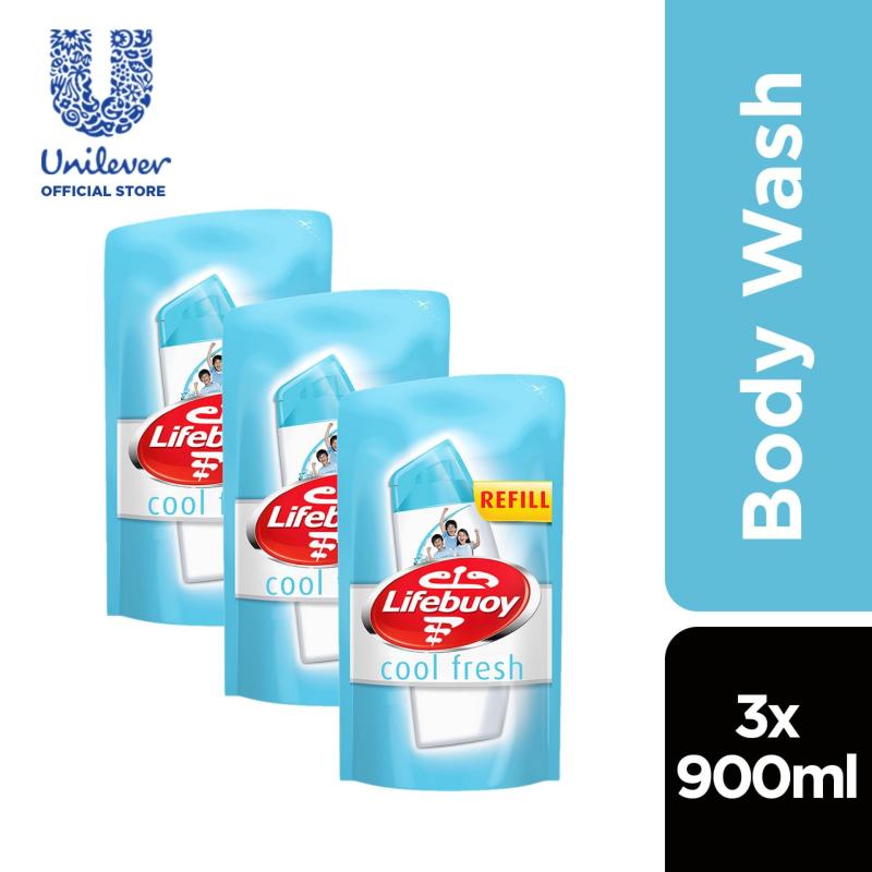 Buy Lifebuoy Cool Fresh Anti-Bacterial Body Wash Refill 900ml x3 Singapore