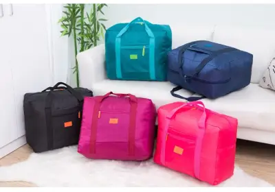 Waterproof Travel Bag Clothes Package Nylon Big Capacity Foldable Wash Bag Makeup Outdoor Hanging Unisex Storage Bag