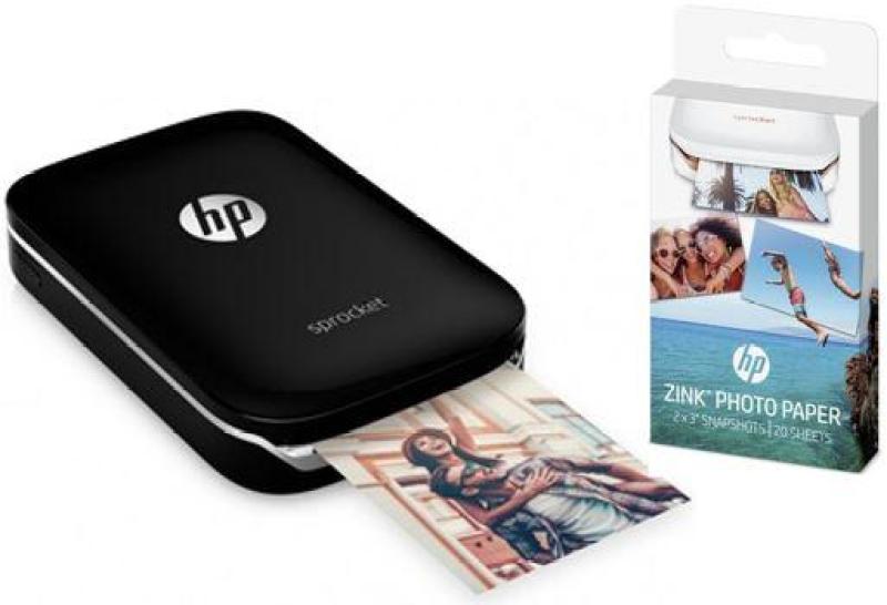 HP Sprocket Printer Black + 2 x Zink Paper (20 sheets) Singapore