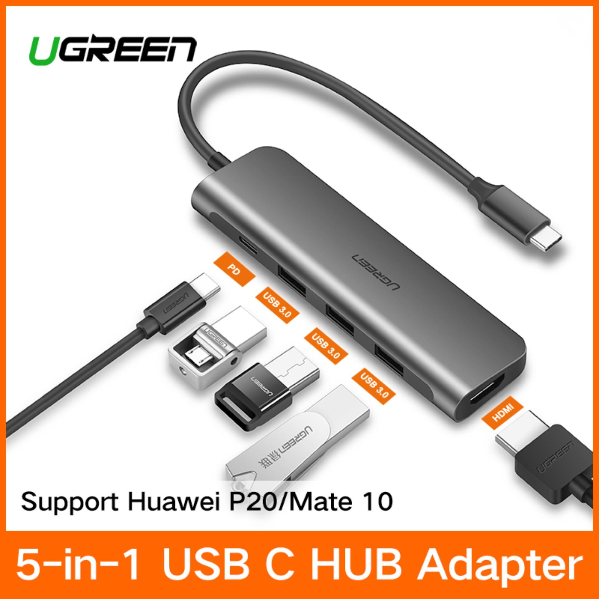 Ugreen USB C Hub Type C 3.1 Adapter Dock 4K HDMI VGA Converter for Macbook Pro