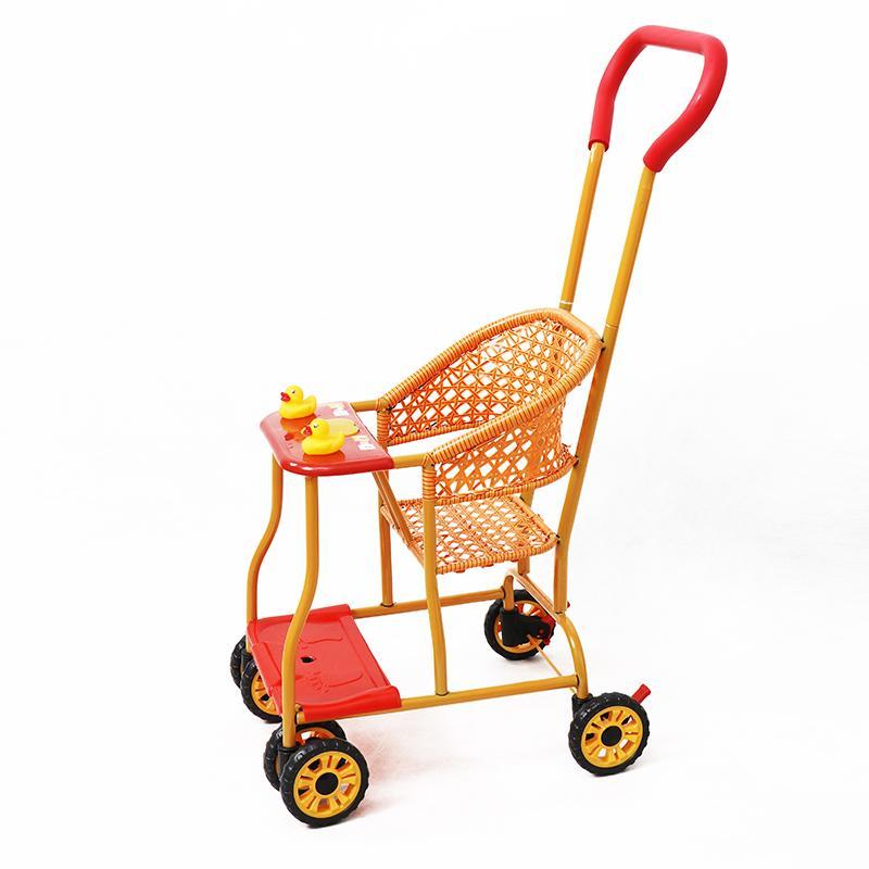 Folding Light Baby Bamboo Mat Summer Children Trolley Bamboo Car Cart Infant Cart 1-3 Years Old Bamboo Strip Singapore