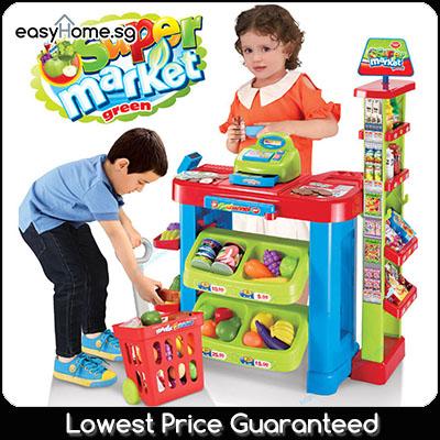Supermarket 008-85 - Kids Children Pretend Role Play Market Grocery Pushcart Toys