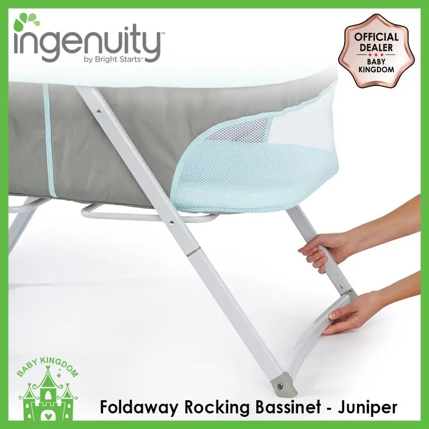 ingenuity foldaway rocking bassinet juniper