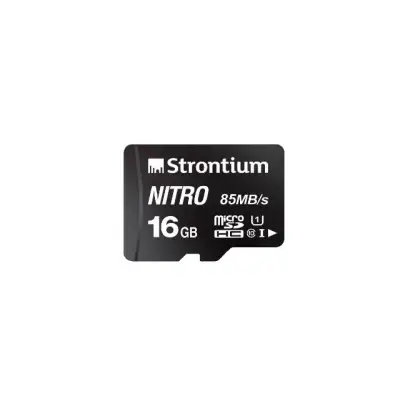 STRONTIUM Nitro Q Series 85MB/s Class 10 UHS-1 microSDHC Card 16GB -Card Only - SG IT