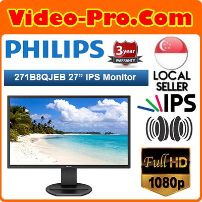Black Philips 273V7QDAB 27-Inch VGA IPS Full HD Monitor with Speakers