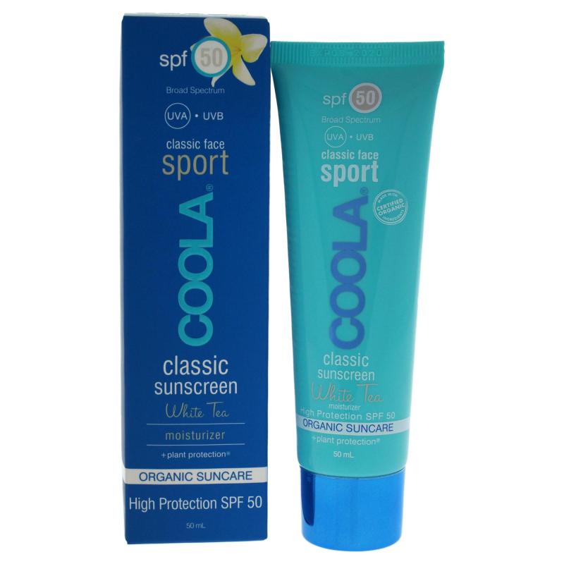 Buy Coola Classic Face Sport Sunscreen Moisturizer SPF 50 - White Tea - 1.7 oz Sunscreen Singapore