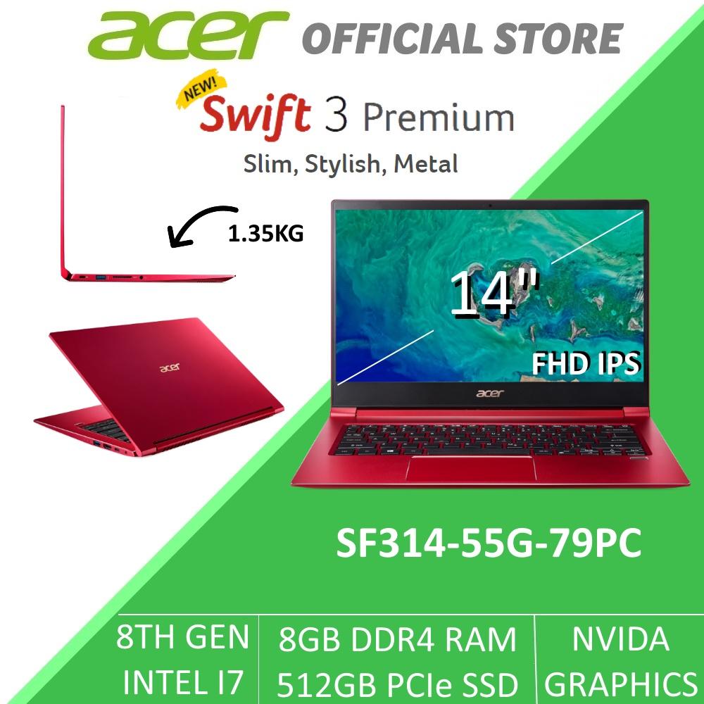 Acer Swift 3 Premium SF314-55G-79PC 14-Inch 8th Gen Intel i7 with Graphics Laptop