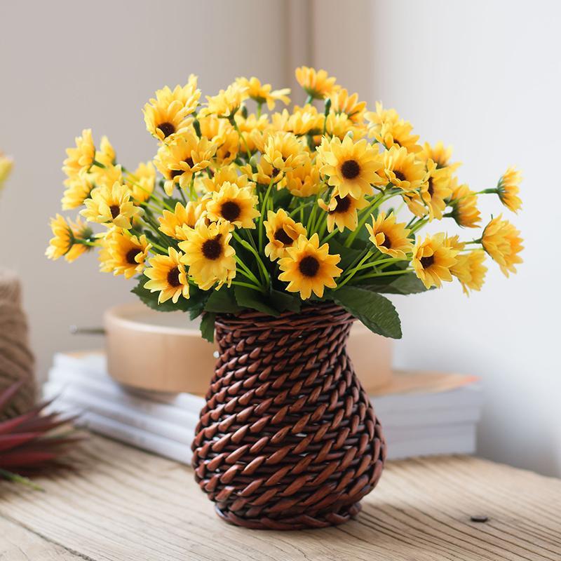Imitation Flowers Sunflower Set Sunflower to Beam Silk Flower 58 Accessories Artificial Flowers Photographic Prop Desktop Decoration Flower