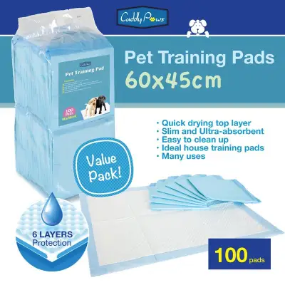 Cuddly Paws Ultra Absorbent Pets Training Pee Pads 60x45cm 100pcs