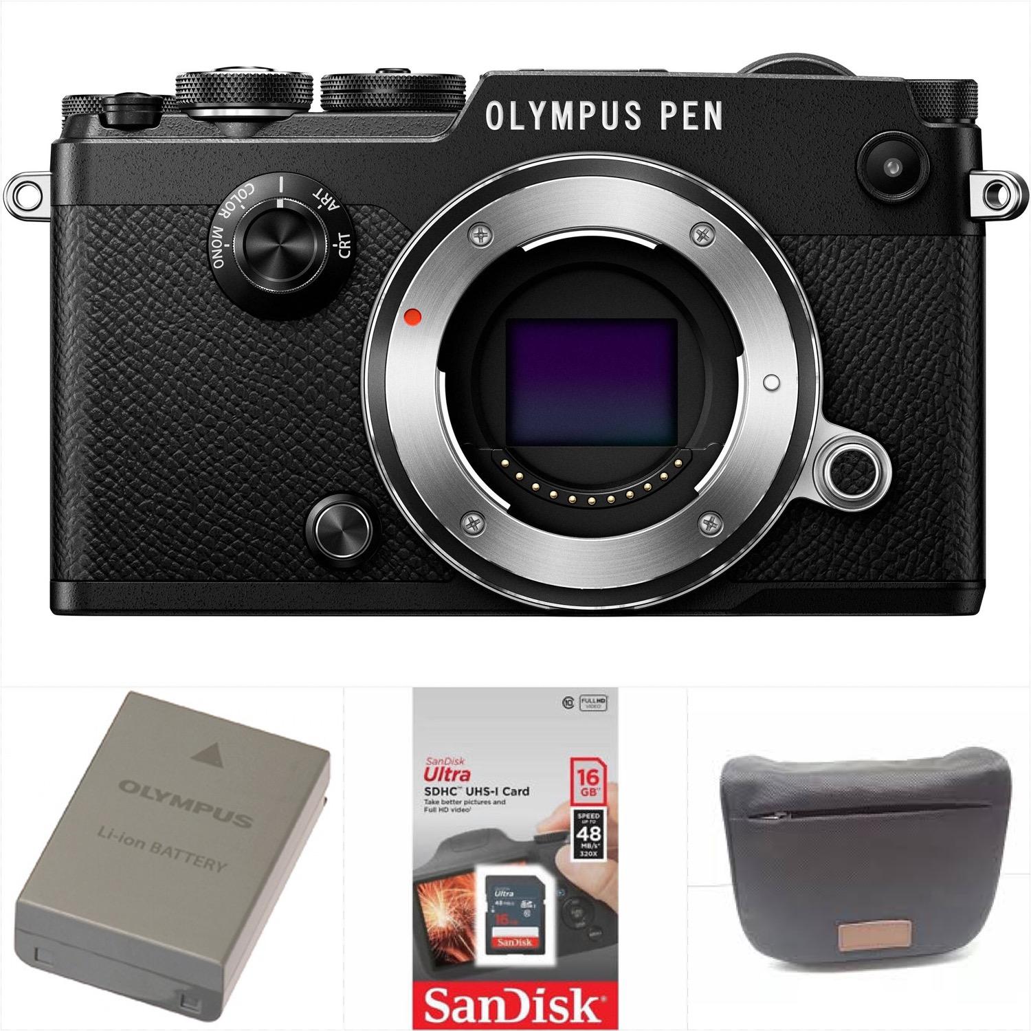Latest Olympus Mirrorless Products Enjoy Huge Discounts Olympus PEN F Mirrorless Micro Four Thirds Digital Camera Body ly Black