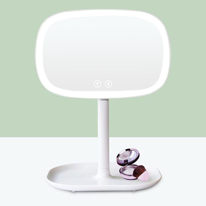 Mirrors Makeup Table Pocket Lazada Sg Magical Led Makeup Mirror Lamp Cosmetic Organizer Multifunction Table