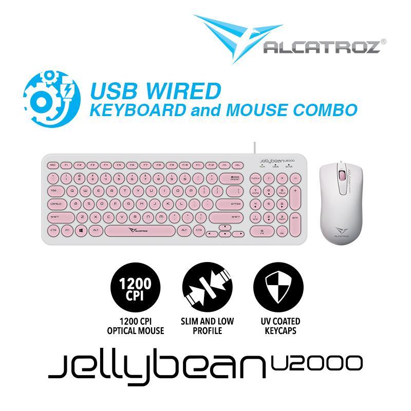 Alcatroz USB Wired keyboard and Mouse Combo JellyBean U2000 Singapore