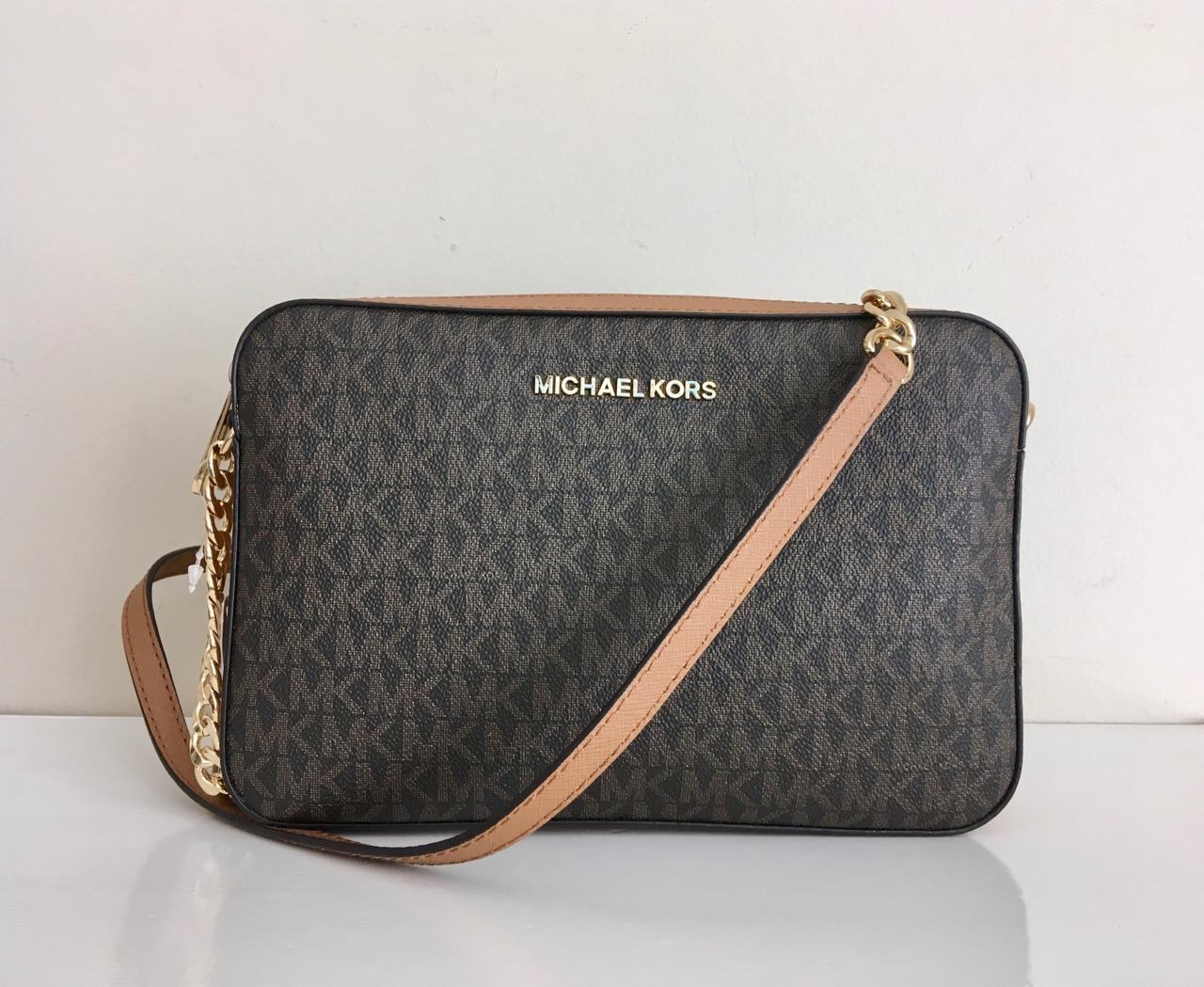 Michael Kors Singapore Fashion Lazada Sg Michael Kors Jet Set Crossbody Bag Slingbag Mk Signature 35f8sttc3b
