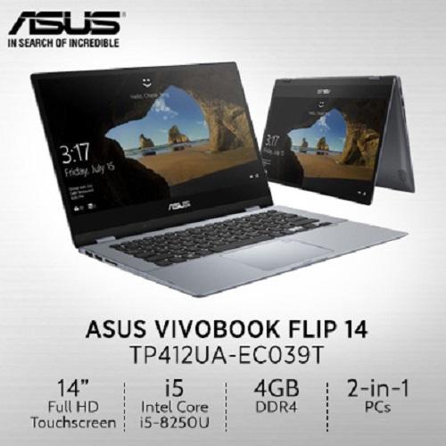 Asus TP412UA-EC039T (Intel i5, 8GB RAM, 256GB SSD 14.0INCH FHD WIN 10 (Sliver Blue)