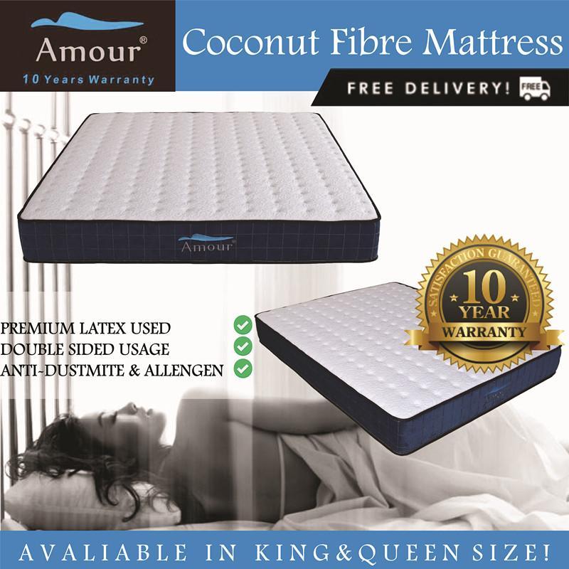 Amour Brand Queen Size and King Size Latex and Coconut Fiber Mattress Best in Lazada