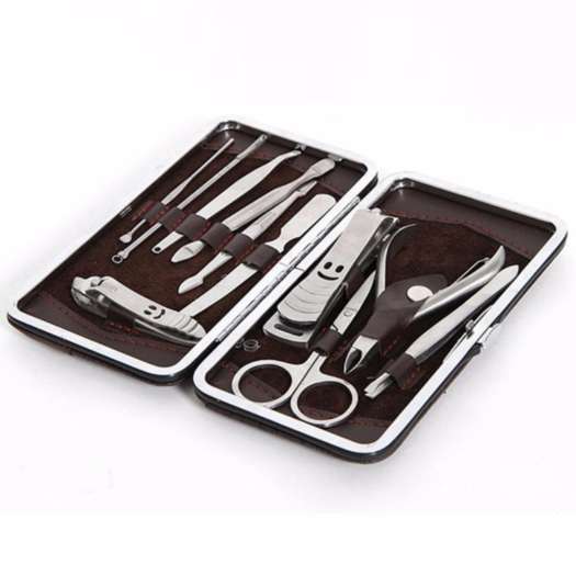 Bộ dụng cụ làm móng 12 món đa năng / Kềm cắt móng russia 12 món (lớn ) Tmark